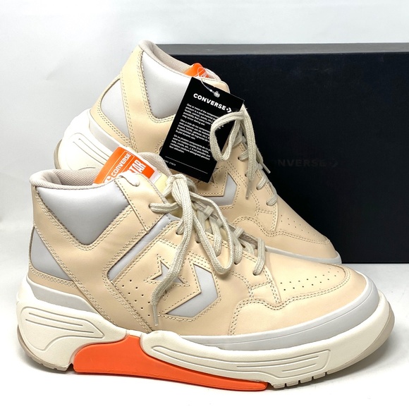 Converse Shoes - Converse Weapon CX Shoes Mid Top Grey Egret Leather Women’s Size Sneaker 171605C